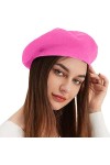 FLOBBS - Bonnet béret pour femme - 100&nbsp;% laine - Taille unique, Rouille.