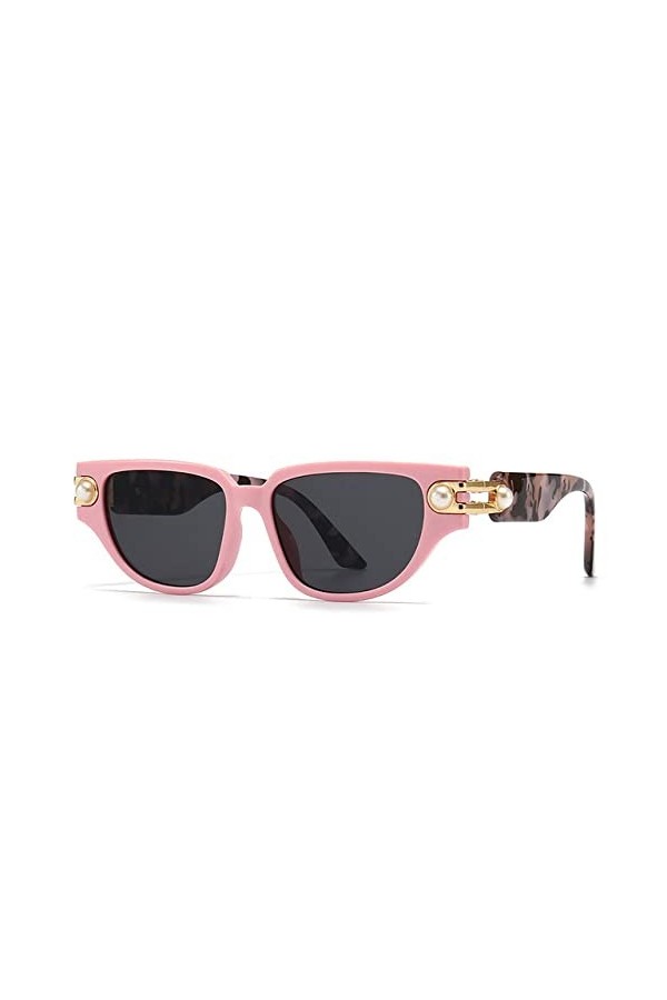 HPIRME Lunettes de soleil yeux de chat femmes lunettes de soleil dégradé rose dames nuances vertes lunettes dété UV400, rose