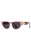 HPIRME Lunettes de soleil yeux de chat femmes lunettes de soleil dégradé rose dames nuances vertes lunettes dété UV400, rose