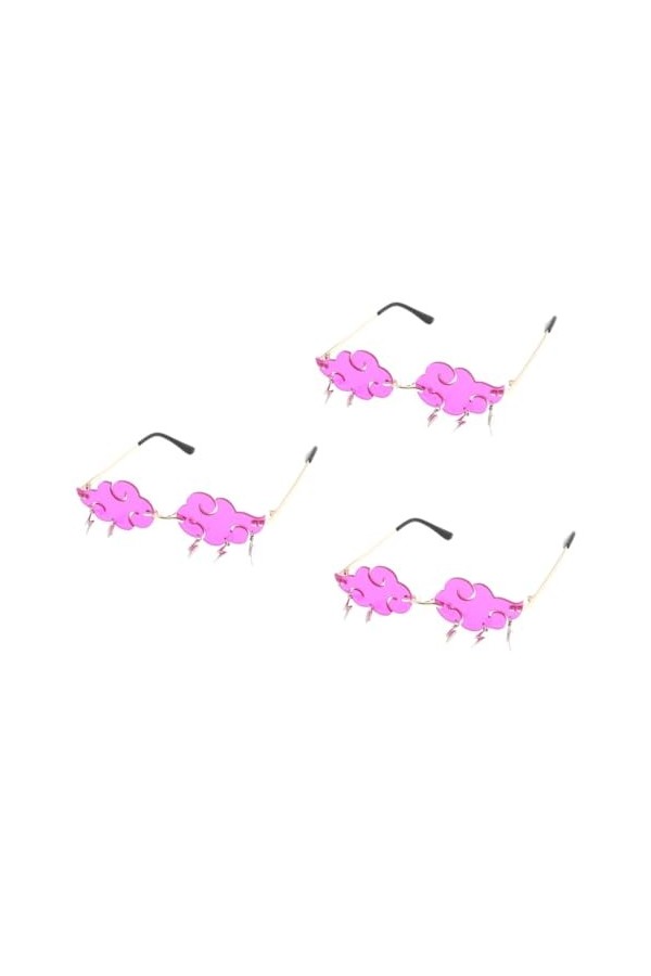 ifundom 3Pcs Pas De Lunettes De Soleil Lunettes De Soleil Claires Pour Femmes Lunettes Claires Pour Lunettes De Soleil Sans M