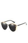 Femmes lunettes de soleil polarisées luxe mode dames Vintage marque concepteur femme lunettes de soleil, 01 noir, noir, comme