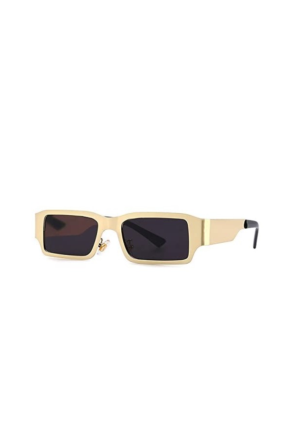 Lunettes De Soleil Pour Femmes Lunettes De Soleil Carrées En Métal À Petit Cadre Lunettes De Soleil De Style Punk Pour Hommes