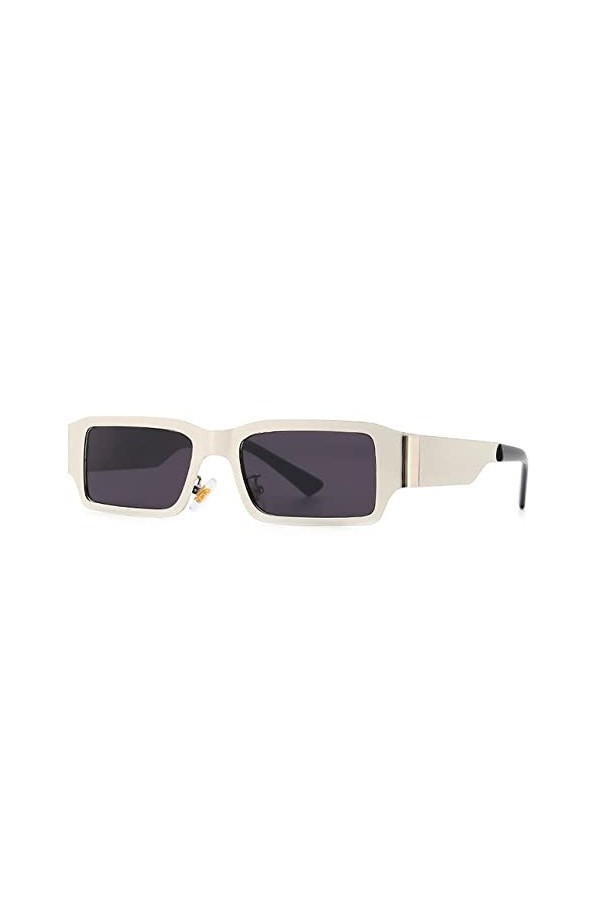 Lunettes De Soleil Pour Femmes Lunettes De Soleil Carrées En Métal À Petit Cadre Lunettes De Soleil De Style Punk Pour Hommes
