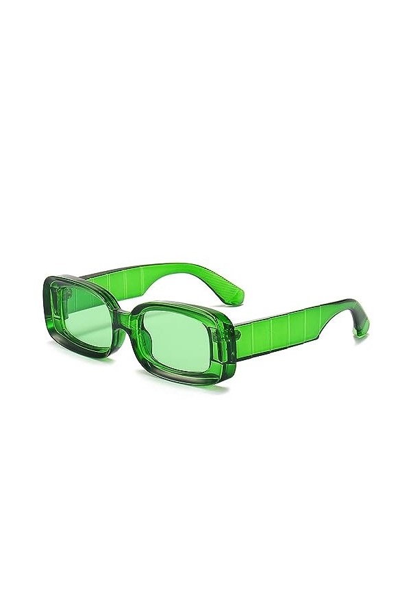 Lunettes De Soleil Carrées À La Mode pour Hommes Et Femmes, Lunettes De Soleil UV400 Portables pour Lextérieur, Cadeau Colo