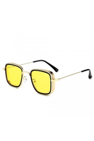 SUYGGCK Lunettes de Soleil Polarisées Lunettes De Soleil Métalliques Men De Lunettes De Soleil Rétro Squêtes De Soleil pour F