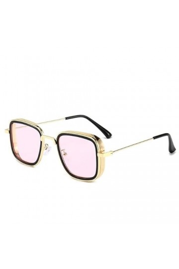 SUYGGCK Lunettes de Soleil Polarisées Lunettes De Soleil Métalliques Men De Lunettes De Soleil Rétro Squêtes De Soleil pour F