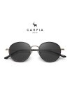 Carfia Rétro Lunettes de Soleil Femme Polarisées Résistant aux UV400 Métal Acétate Convient pour Conduire Voyager