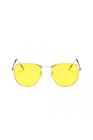 Ketamyy Unisexe Rétro Cadre En Métal Petites Lunettes De Soleil Carrées Sauvage Amoureux Battement De Rue Lunettes De Soleil 