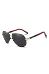 KINGSEVEN Hommes Vintage Aluminium Polarisé Lunettes de Soleil Classique Marque Lunettes de Soleil Revêtement Lentille Lunett