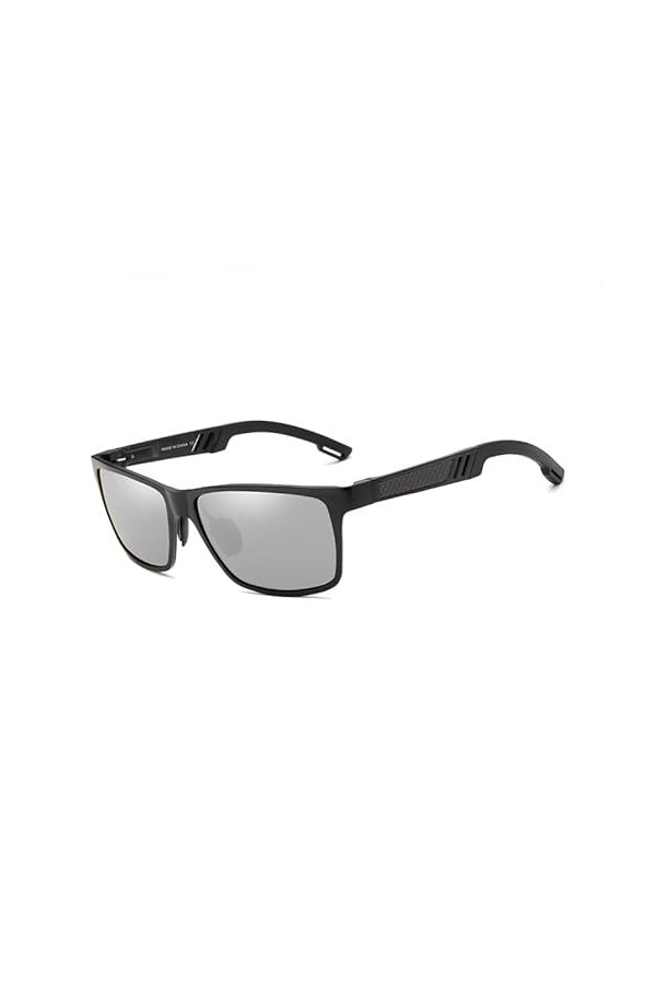 KINGSEVEN Hommes Lunettes de soleil polarisées Aluminium Magnésium Lunettes de soleil Conduite Verres Rectangle Shades pour H