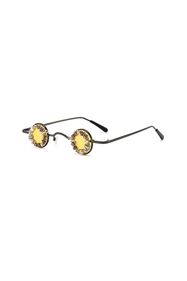 Lunettes de Soleil à Petite Monture Ronde for Hommes et Femmes, for fête, Bal de Promo, Vacances en Plein air, Shopping Tenda