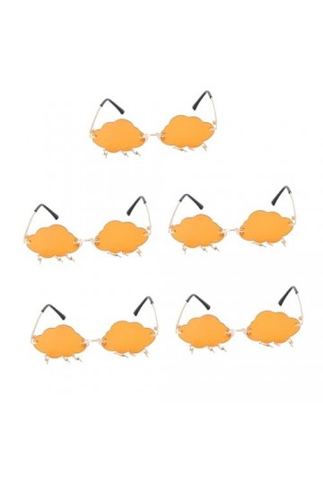 GALPADA 5 Paires Lunettes De Soleil Nuage Lunettes De Forme Sans Monture Lunettes Dété Femmes Lunettes De Soleil Homme Vinta