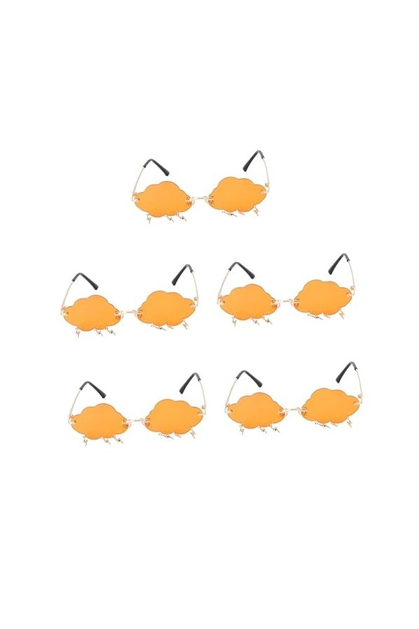 GALPADA 5 Paires Lunettes De Soleil Nuage Lunettes De Forme Sans Monture Lunettes Dété Femmes Lunettes De Soleil Homme Vinta