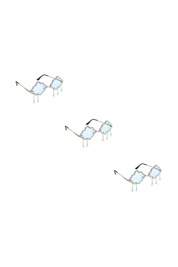 Holibanna 3 Paires De Lunettes De Soleil Nuage Lunettes De Soleil Pour Femmes Lunettes Hippie B0By4Qknwf Lunettes De Soleil S