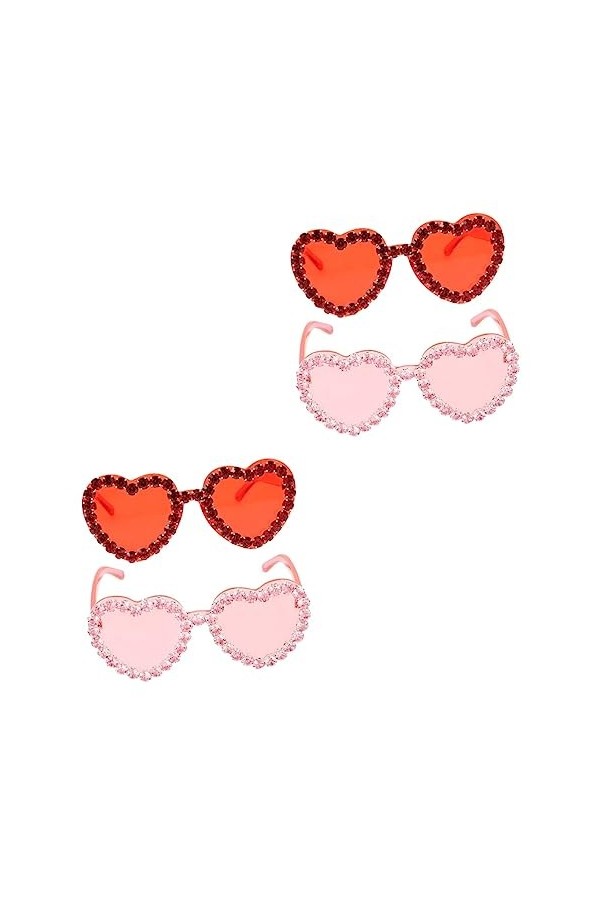 UPKOCH 4 Pièces Lunettes De Soleil Lunettes Accessoires Méchants Lunettes De Soleil Stupides Enfants Lunettes Drôles Lunettes