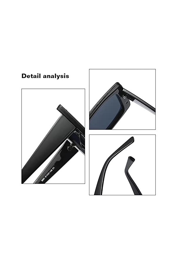 BAJIE Lunettes de Soleil Lunettes de Soleil à la Mode Lunettes de Soleil à Grand Cadre pour Femmes Lunettes de Soleil pour Fe