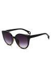 SUNMM Lunettes De Soleil Cat Eye Femme Hommes Lunettes De Soleil Lunettes Lunettes Cadre en Plastique Transparent Lens Shadow
