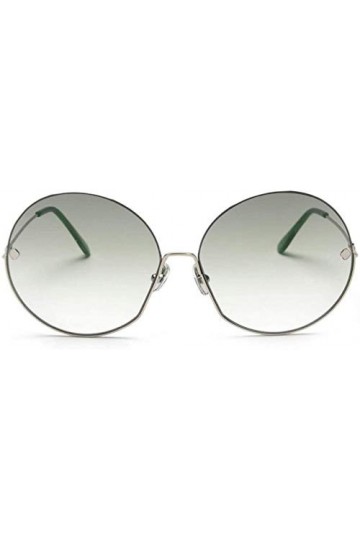 NIUASH Lunettes de Soleil polarisées Lunettes de Soleil rétro Vintage pour Femmes Cadre en métal dégradé Rond Lunettes de Sol