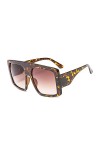 HCHES surdimensionné une pièce carrée femmes lunettes de soleil mode vintage lunettes de soleil hommes dégradé nuances, 21, C