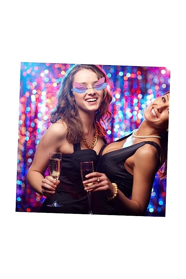 STOBOK 4 Paires Lunettes De Soleil De Plage Dété Lunettes Libellule Lunettes De Soleil Space Eye Sans Monture Lunettes Tendan