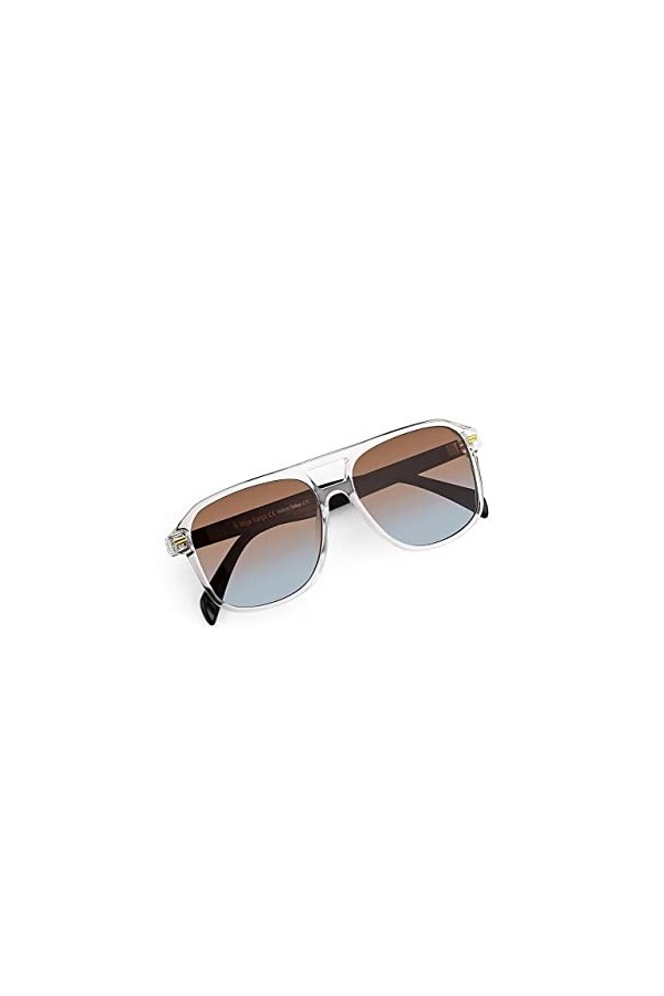 Bilge Karga Celno Lunettes de soleil unisexe UV400 pour homme et femme, Transparent