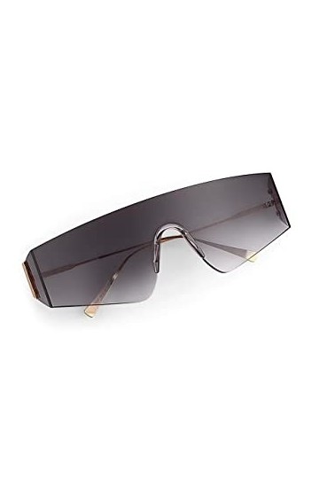 Bilge Karga Ruben Lunettes de soleil unisexe UV400 pour homme et femme, or