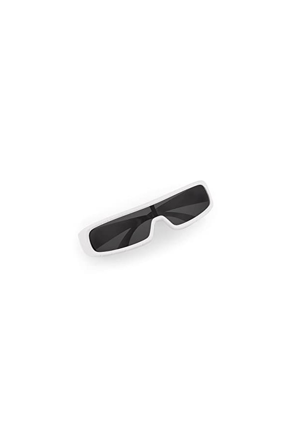 Bilge Karga Toivo Lunettes de Soleil Femme Homme Unisexe UV400, Blanc.