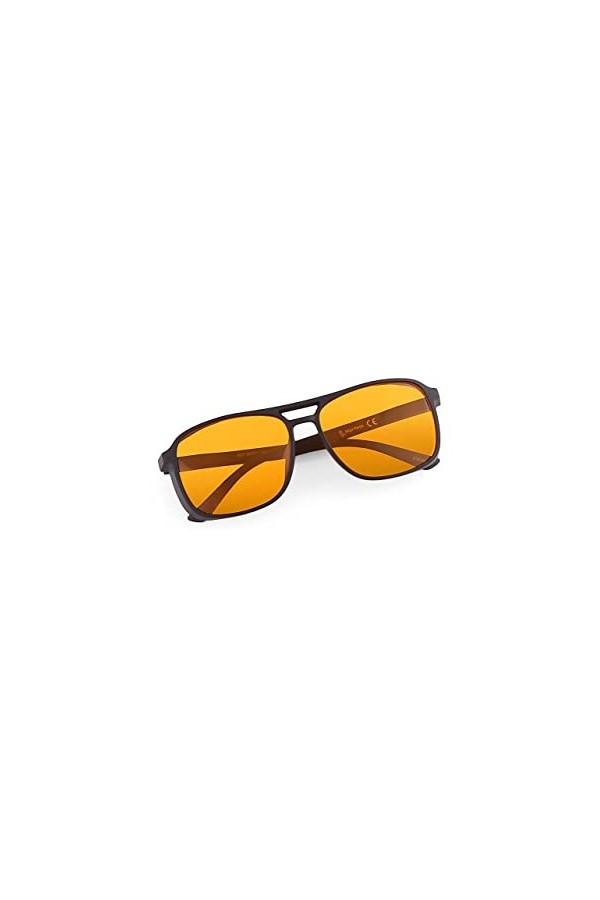 Bilge Karga Grant Lunettes de soleil unisexe UV400 pour homme et femme, Noir