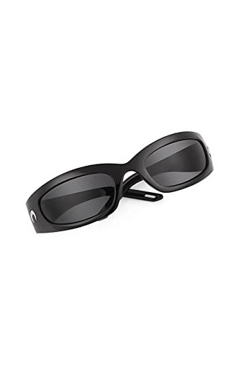 Bilge Karga Satury Lunettes de soleil unisexe UV400 pour homme et femme, Noir