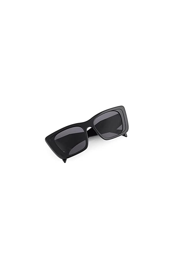 Bilge Karga Guus Lunettes de soleil unisexes UV400 pour homme et femme, Noir