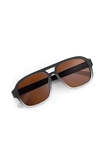 Bilge Karga Debbie Lunettes de soleil unisexe UV400 pour homme et femme, noir mat