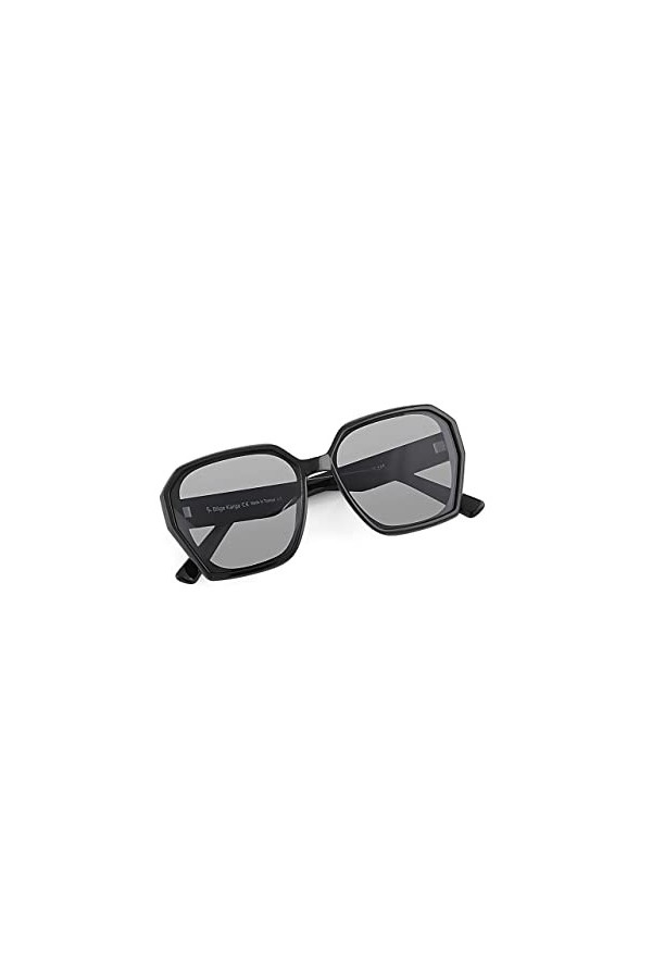 Bilge Karga Pruno Lunettes de soleil unisexe UV400, Noir