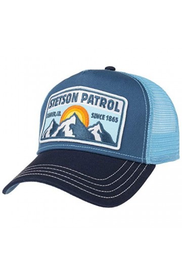 STETSON Casquette Trucker Patrol Femme/Homme - Snapback, avec visière, visière Printemps-été - Taille Unique Bleu