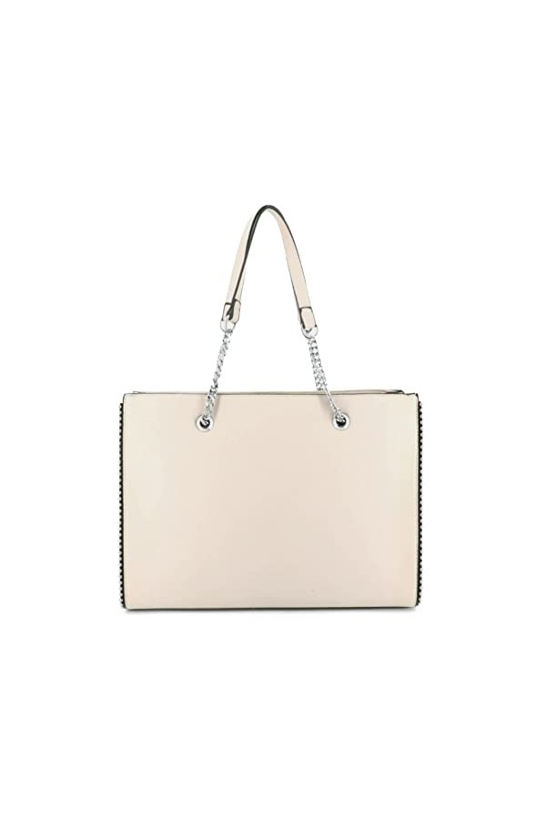 Sac à Main Femme Chaîne Perle Bille Clou - Sac Cabas Cours Grand Format A4 Lycée - Sac Shopping Fourre-Tout Taille XL - Sac V