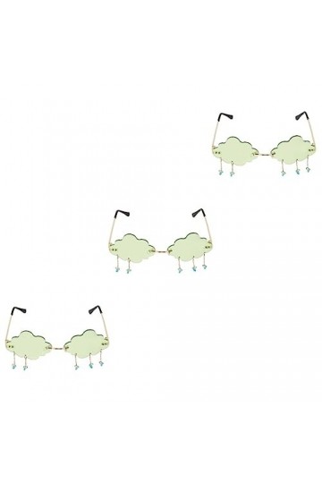 Adorainbow 3 Pièces Nuage Pluie Lunettes Pleuvoir Lunettes De Soleil Partie Nouveauté Lunettes De Soleil Bleu Nuage Lunettes 