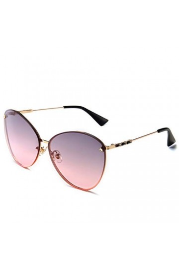 YWYU Lunettes de Soleil de la personnalité, Lunettes de Soleil de la Mode européennes et américaines en métal Street Shot, Lu