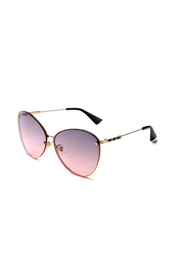 YWYU Lunettes de Soleil de la personnalité, Lunettes de Soleil de la Mode européennes et américaines en métal Street Shot, Lu