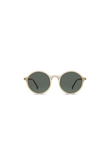 KOMONO Madison Metal Prosecco Lunettes de soleil unisexes rondes en Bio-Nylon pour homme et femme avec protection UV et verre