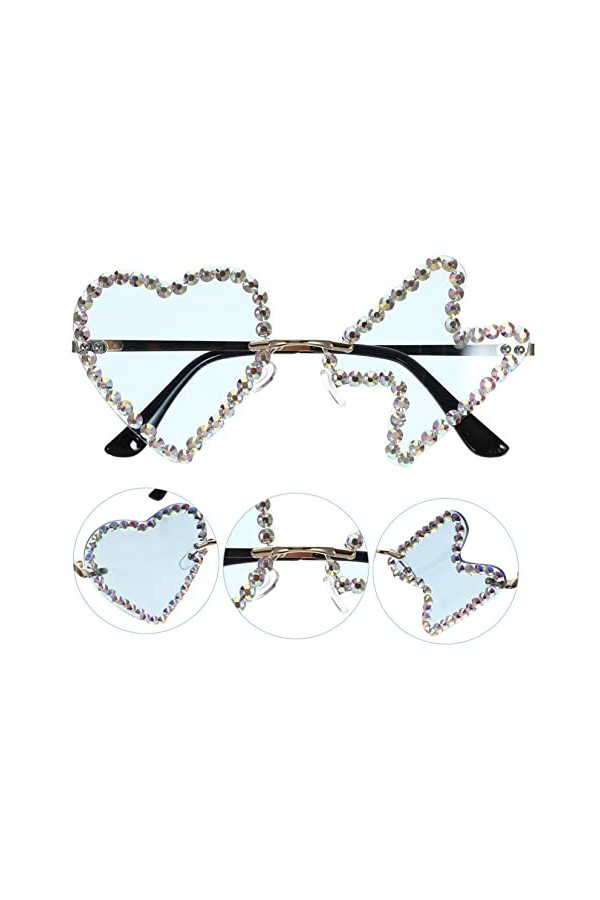 Holibanna 5 Paires De Lunettes De Soleil Hip Hop Nouveauté Lunettes De Soleil Articles De Fête Cotillons Lunettes Femmes Lune