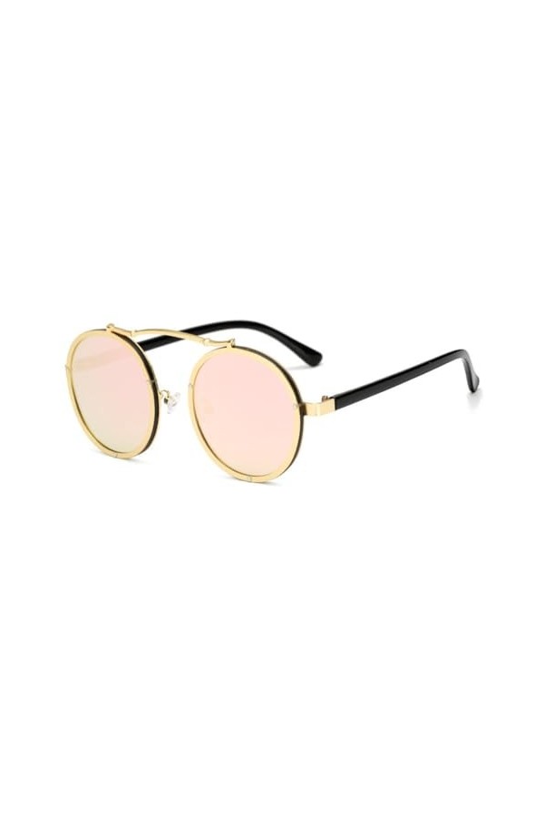 MUTYNE 8 couleurs populaires femmes lunettes de soleil rondes Vintage hommes monture mate lunettes de soleil UV400, miroir ro