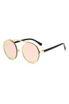 MUTYNE 8 couleurs populaires femmes lunettes de soleil rondes Vintage hommes monture mate lunettes de soleil UV400, miroir ro