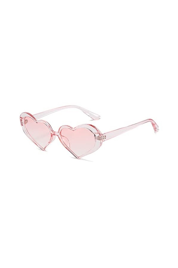 EkeNoz Lunettes de soleil décoratives en forme de cœur for hommes et femmes, for fête sur la plage, tendance, Sport de banlie