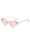 EkeNoz Lunettes de soleil décoratives en forme de cœur for hommes et femmes, for fête sur la plage, tendance, Sport de banlie
