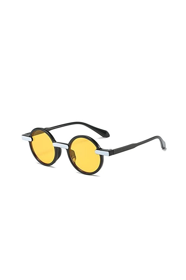 EkeNoz Lunettes de Soleil Rondes for Femmes, for lextérieur, la Plage, Vintage, Tendance, Sport de Banlieue, UV400, Cadeau 