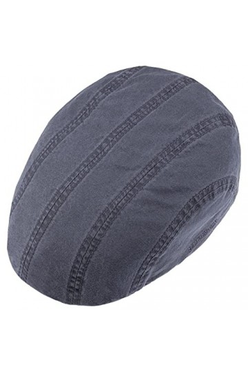 STETSON Casquette Plate Madison Delave Femme/Homme - en Coton Gavroche dété avec visière Printemps-été - XL 60-61 cm Bleu