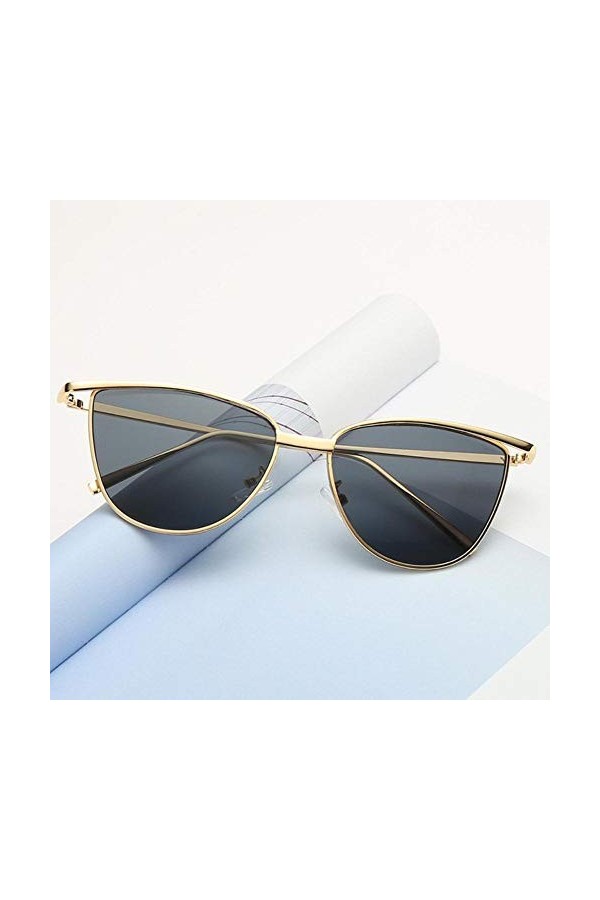 SAGIUSDM Lunettes de Soleil Rouges, Teintes Vintage lentilles de Couleur, Verres de Lunettes de Soleil Jaunes pour Femmes, Gr