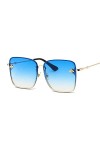 SUYGGCK Lunettes de Soleil Polarisées Lunettes De Soleil Carrées Femmes Vintage Shades Men Uv400 Femme De Lunettes Surdimensi