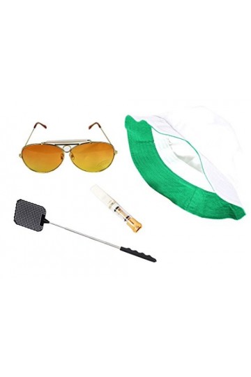thecostumebase Fear & Loathing Chapeau Las Vegas Lunettes de soleil orange Porte-cigarette Flyswatter