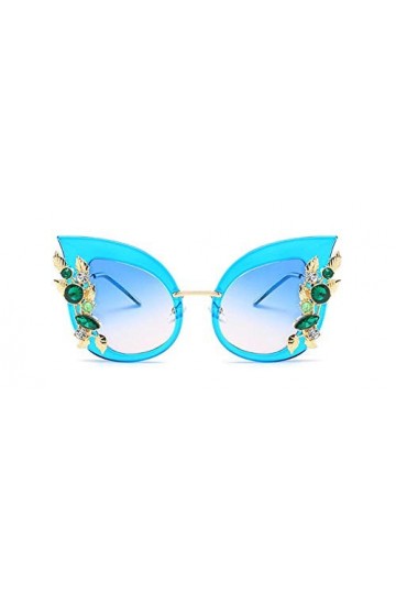 NIUASH Lunettes de Soleil polarisées Lunettes de Soleil pour Femmes Décoration œil de Chat Lunettes de Soleil Vintage Shades 