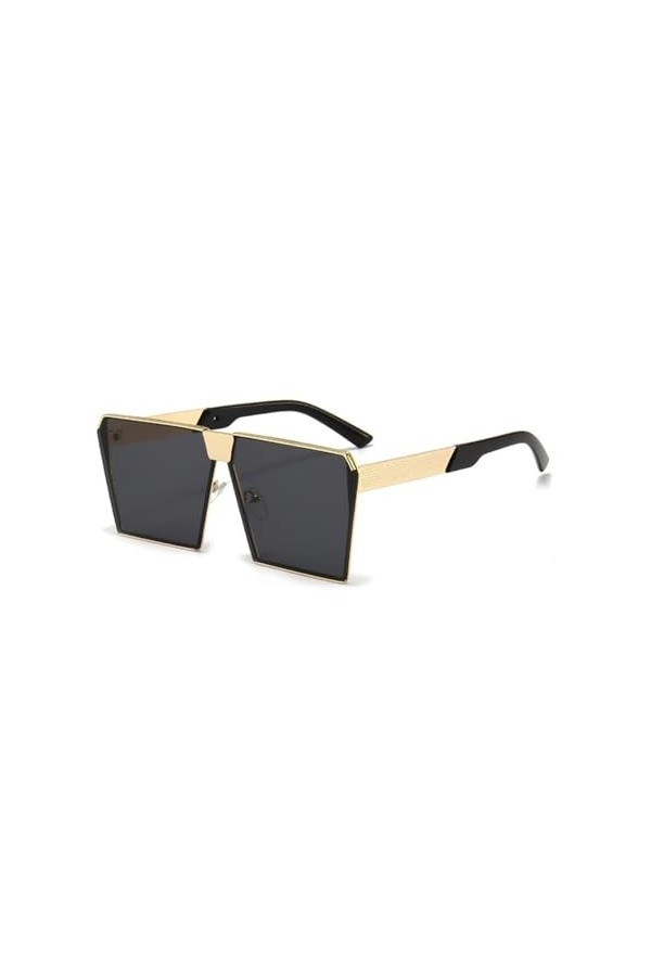 MUTYNE Lunettes de Soleil carrées pour Hommes Lunettes de Soleil surdimensionnées de Luxe Femmes Tendance Soleil Vintage Stea